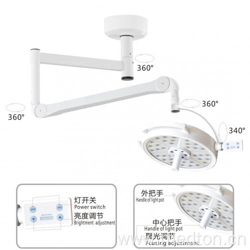 LED Surgery Veterinary Ceiling Shadowless Operation Light